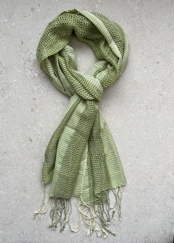 green scarf