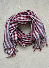 NIGHT OUT SCARF - RED AND WHITE