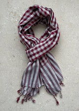 NIGHT OUT SCARF - RED AND WHITE